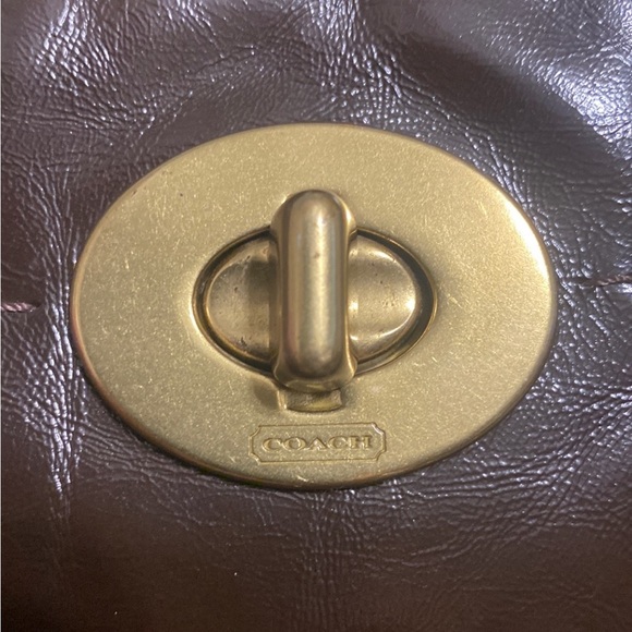 NWOT Authentic Vintage Hobo COACH original Dark Brown & Matching Logo Wallet - Picture 12 of 14